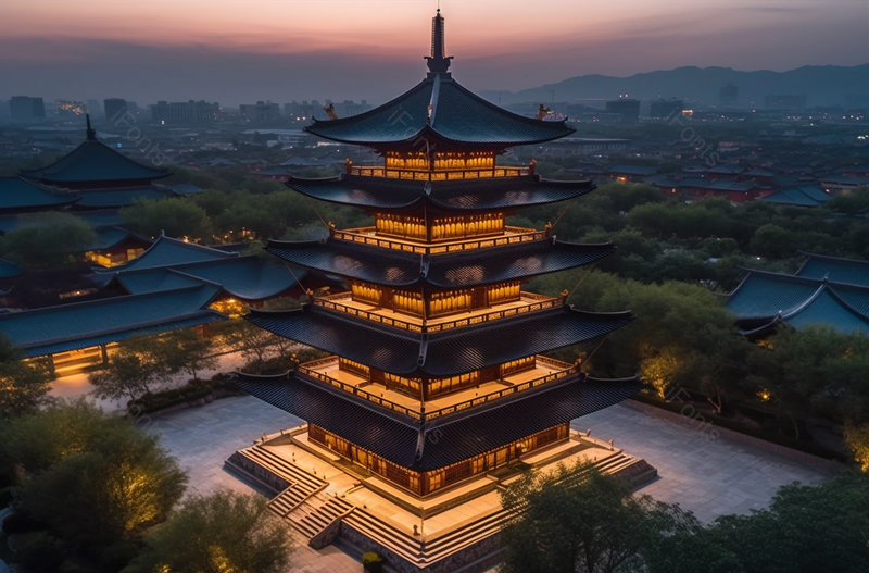 上海广富林遗址公园航拍,高清,摄影图,摄影图片,图片大全,摄影图免费下载